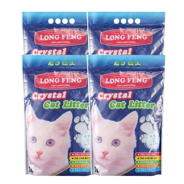 [기타] 룽펑 크리스탈 모래 무향 5L X 4개