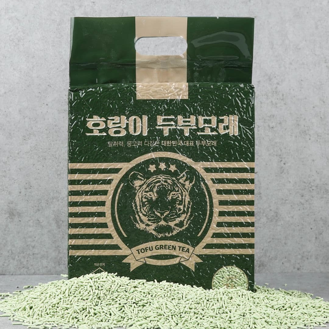 호랑이 두부모래 녹차 7L