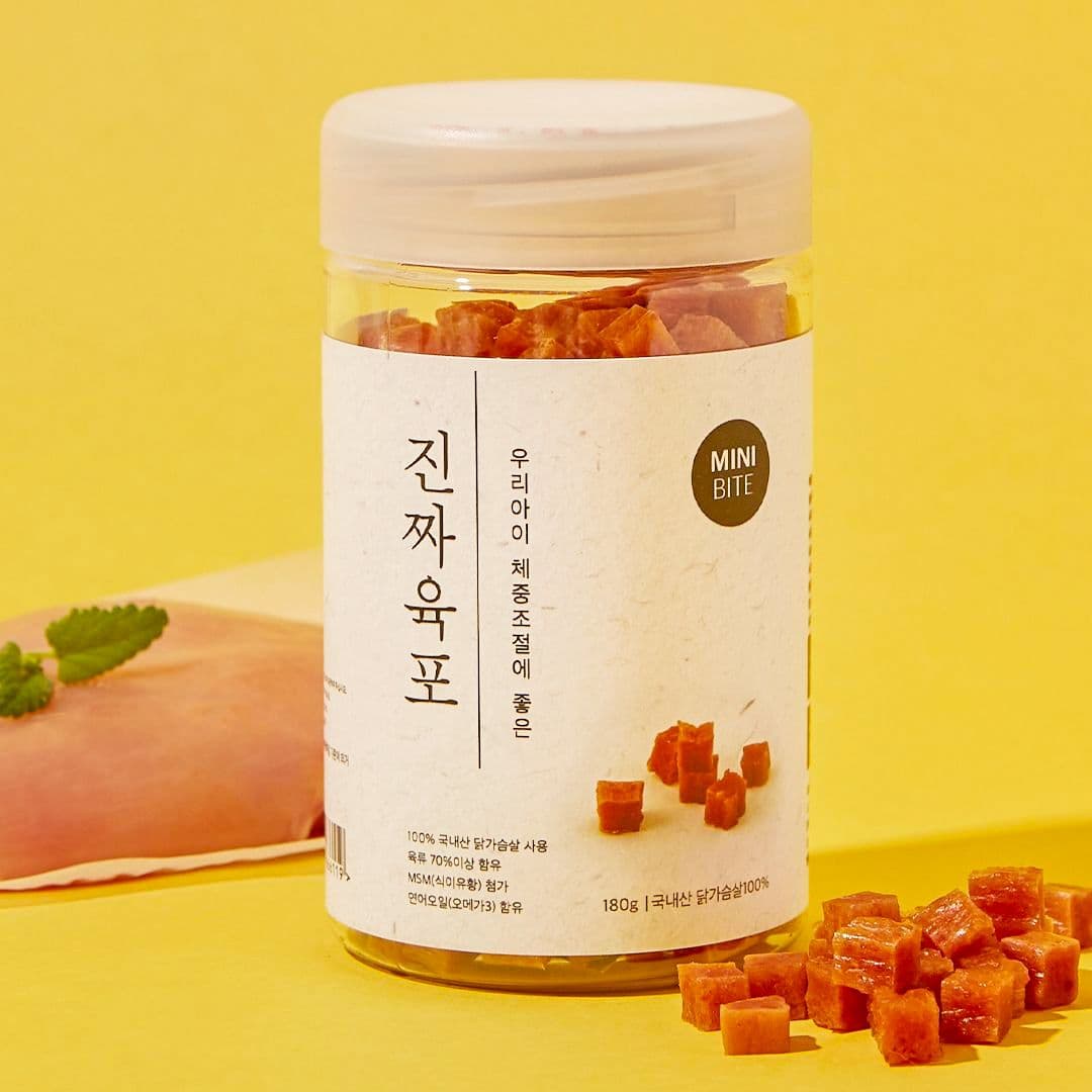 진짜육포 닭가슴살 미니바이트 180g