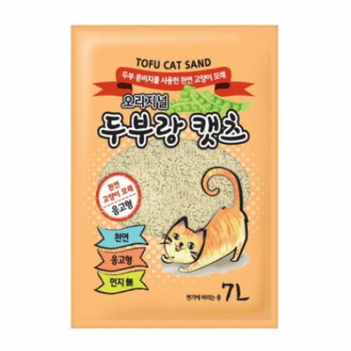 두부랑캣츠 고양이 모래 두부랑캣츠 이코노미 오리지널 7Lx6개 2.6kg 압축형 리뉴얼