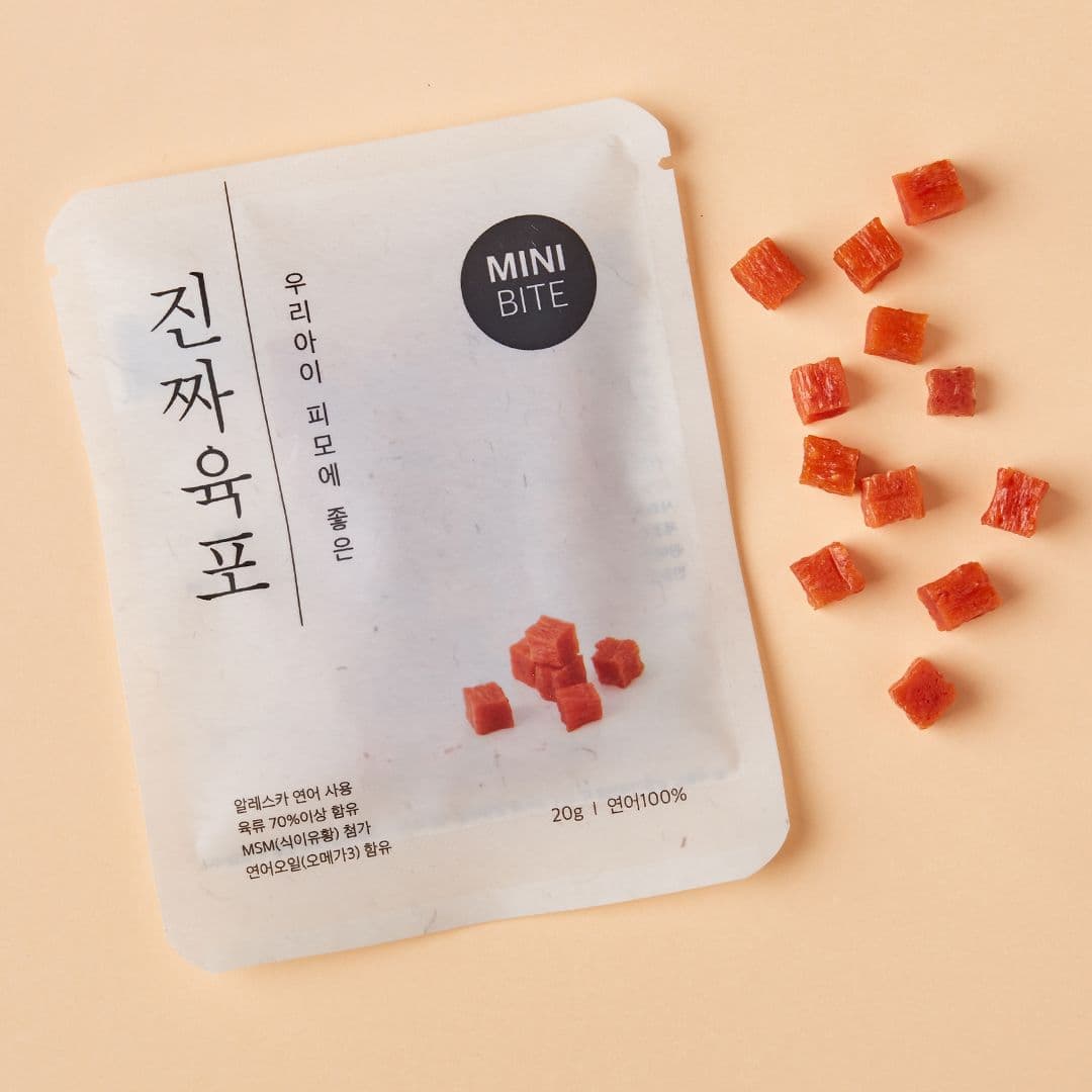 [체험팩] 진짜육포 연어 미니바이트 20g