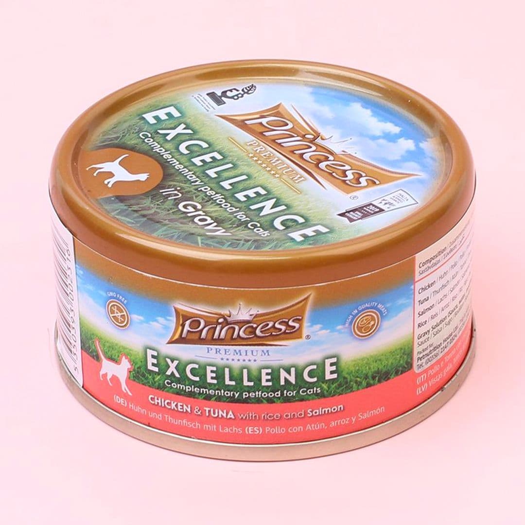 프린세스 캣 프리미엄 엑설런스 치킨&amp;튜나&amp;살몬 캔 70g