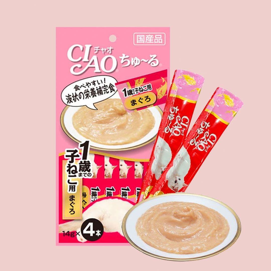이나바 캣 챠오 츄르 참치 1세 이하 14g*4p