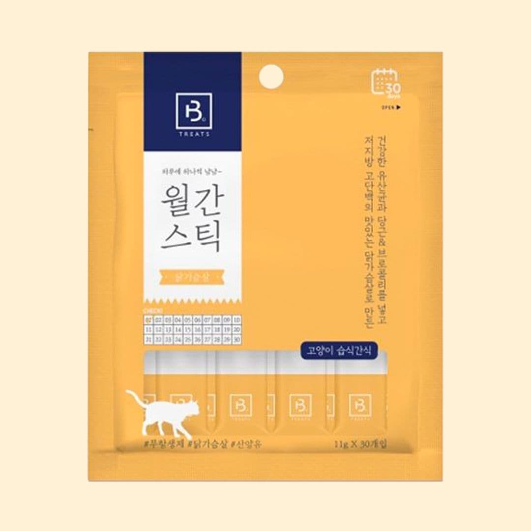 브리더랩 캣 월간스틱 닭가슴살 11g*30p