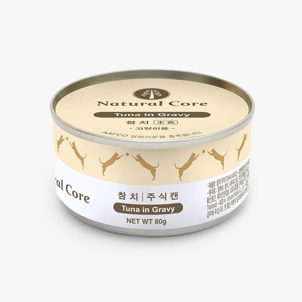 네츄럴코어 주식캔 80g 참치 고양이 습식사료