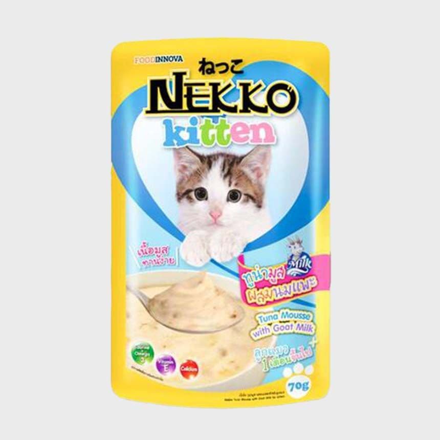 NEKKO 캣 키튼 참치&amp;산양유 무스 70g