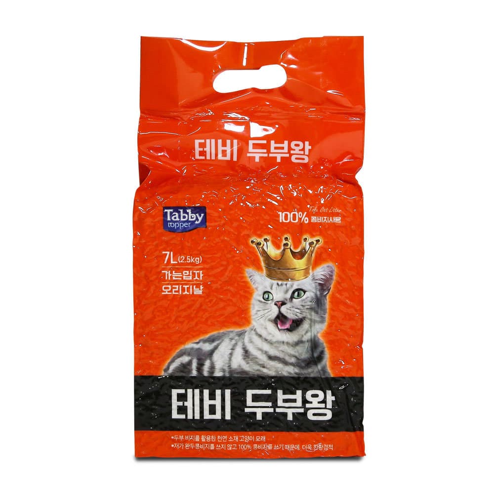 테비토퍼 테비 두부왕 가는입자 오리지널 7L 고양이 두부모래