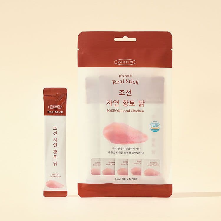 프로젝트21 리얼스틱 조선 자연 황토닭 10g*5ea