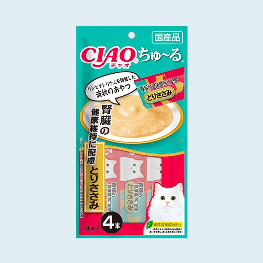 이나바 캣 챠오 츄르 신장건강케어 닭가슴살 14g*4p