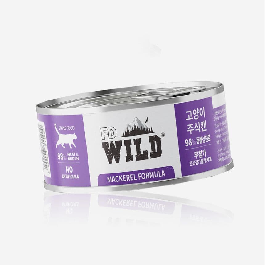에프디와일드 캣 주식캔 고등어 85g