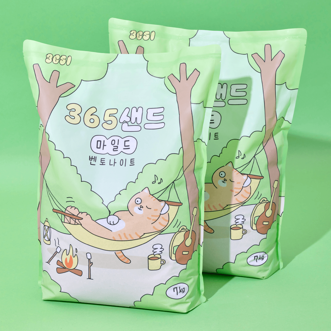 3651 365샌드 마일드 벤토나이트 7kg 1박스 (2개입)
