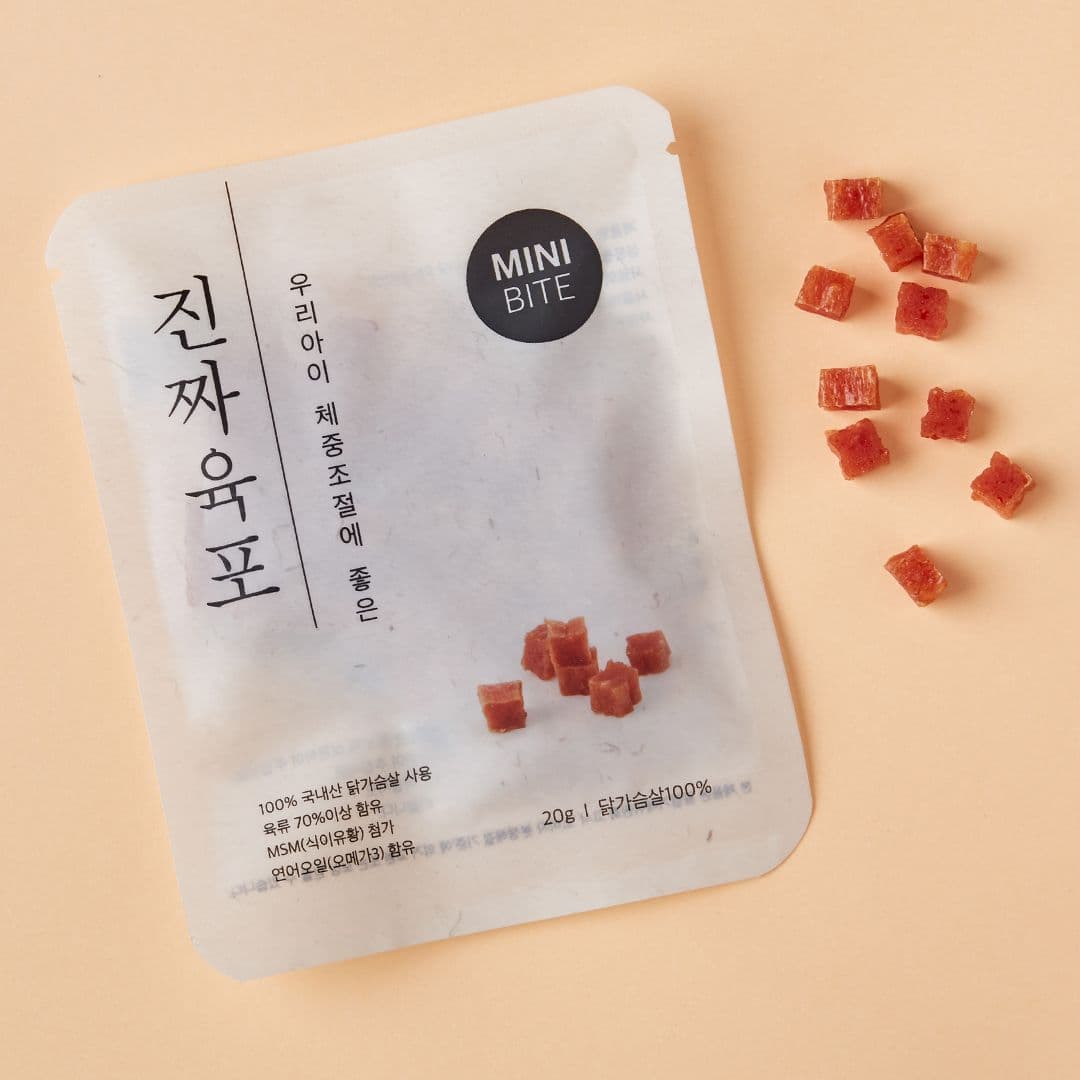 [체험팩] 진짜육포 닭가슴살 미니바이트 20g