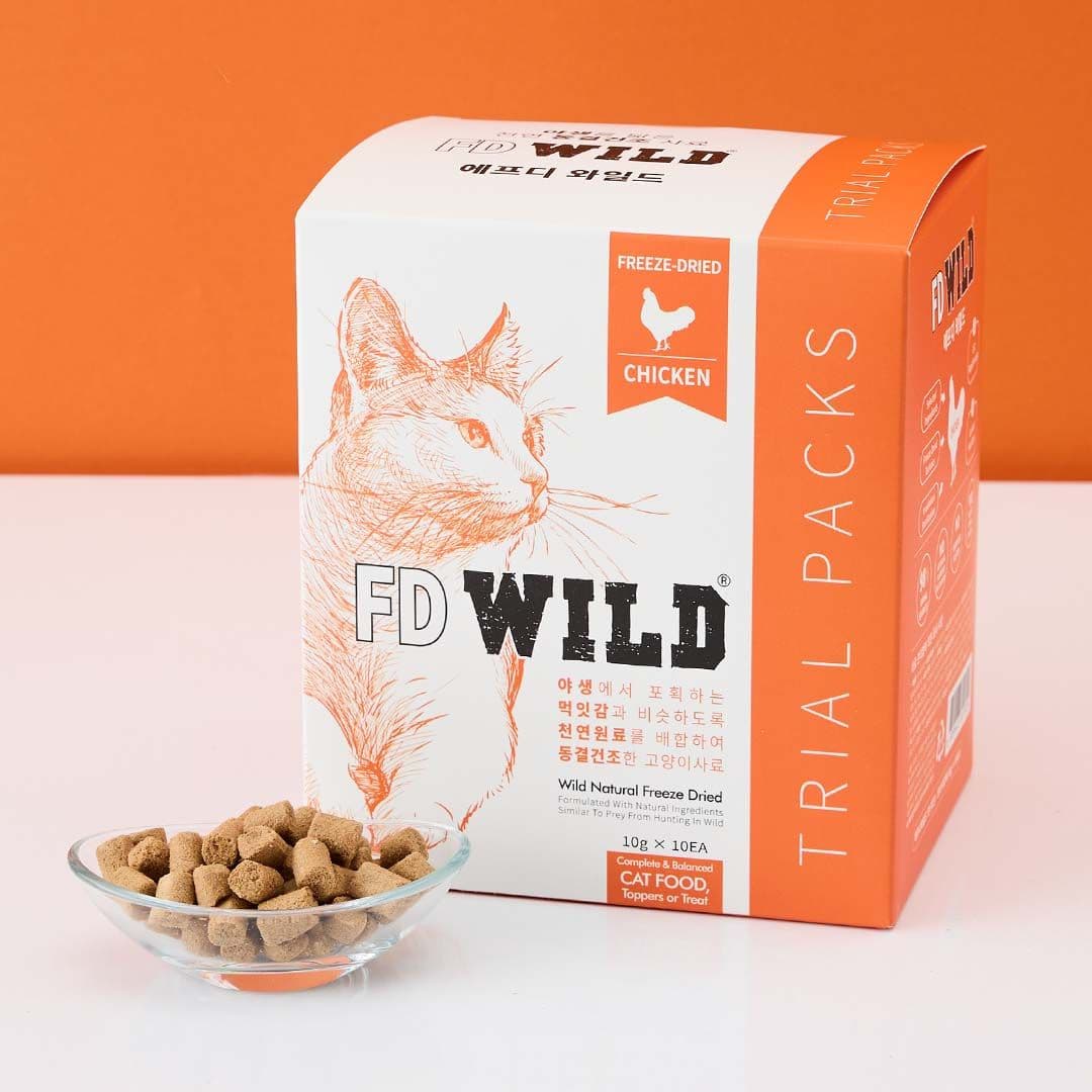 에프디와일드 캣 동결건조 트라이얼팩 치킨 10g*10ea