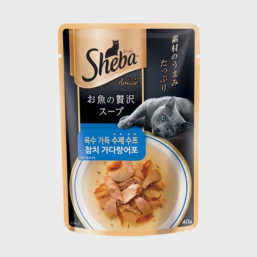 쉬바 캣 수제수프 참치 가다랑어포 40g