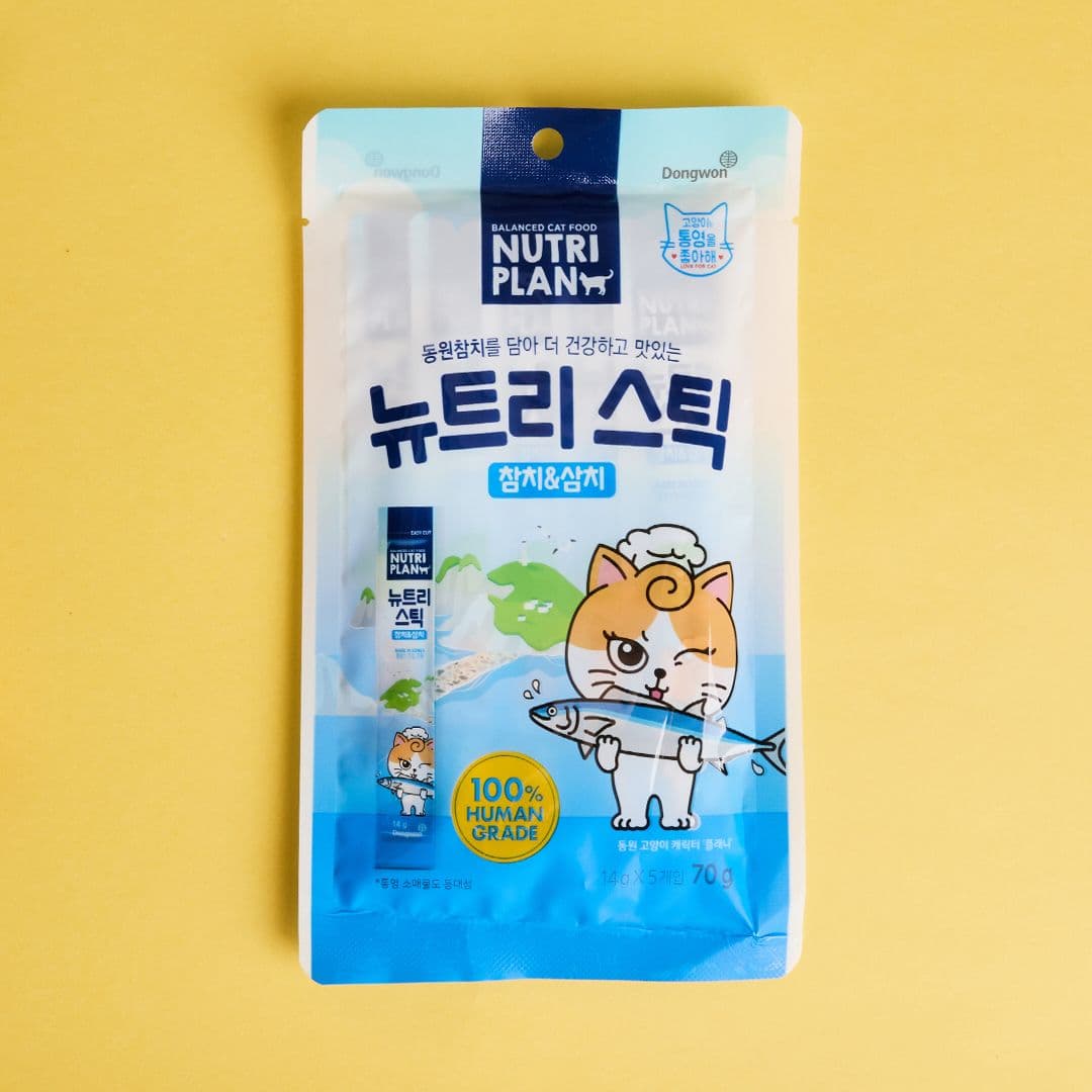 뉴트리플랜 뉴트리스틱 통영 참치&amp;삼치 14g*5p