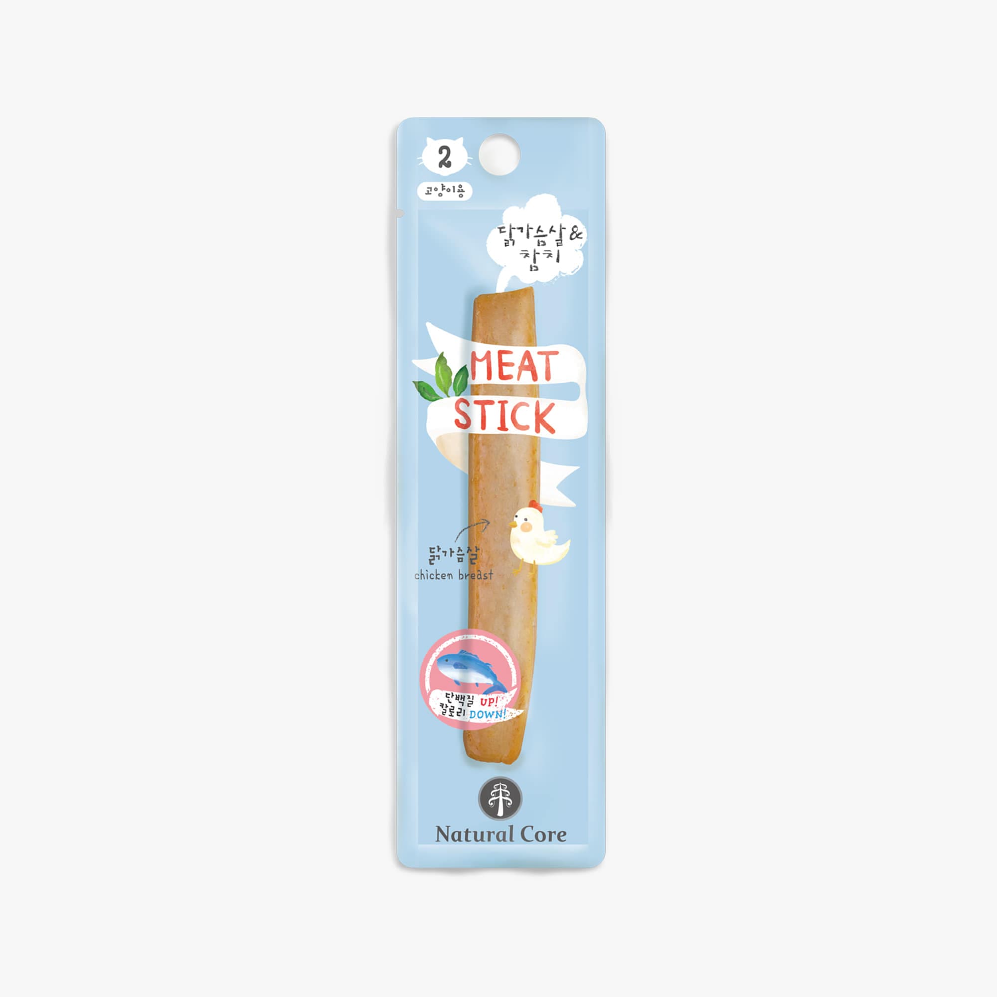 네츄럴코어 네츄럴코어 고양이 미트스틱 닭가슴살&amp;참치 1P