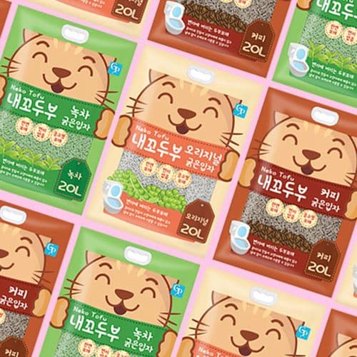 [마이꼬미] 고양이 반려묘 친환경 두부모래 탈취효과 우수 대용량 굵은입자 소용량