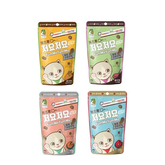 캐츠랑 저요저요 고양이 크런치 간식 60g