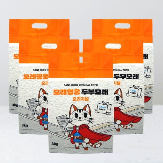 오펫 두부모래 1.5mm 극세입자 x 5개 15kg