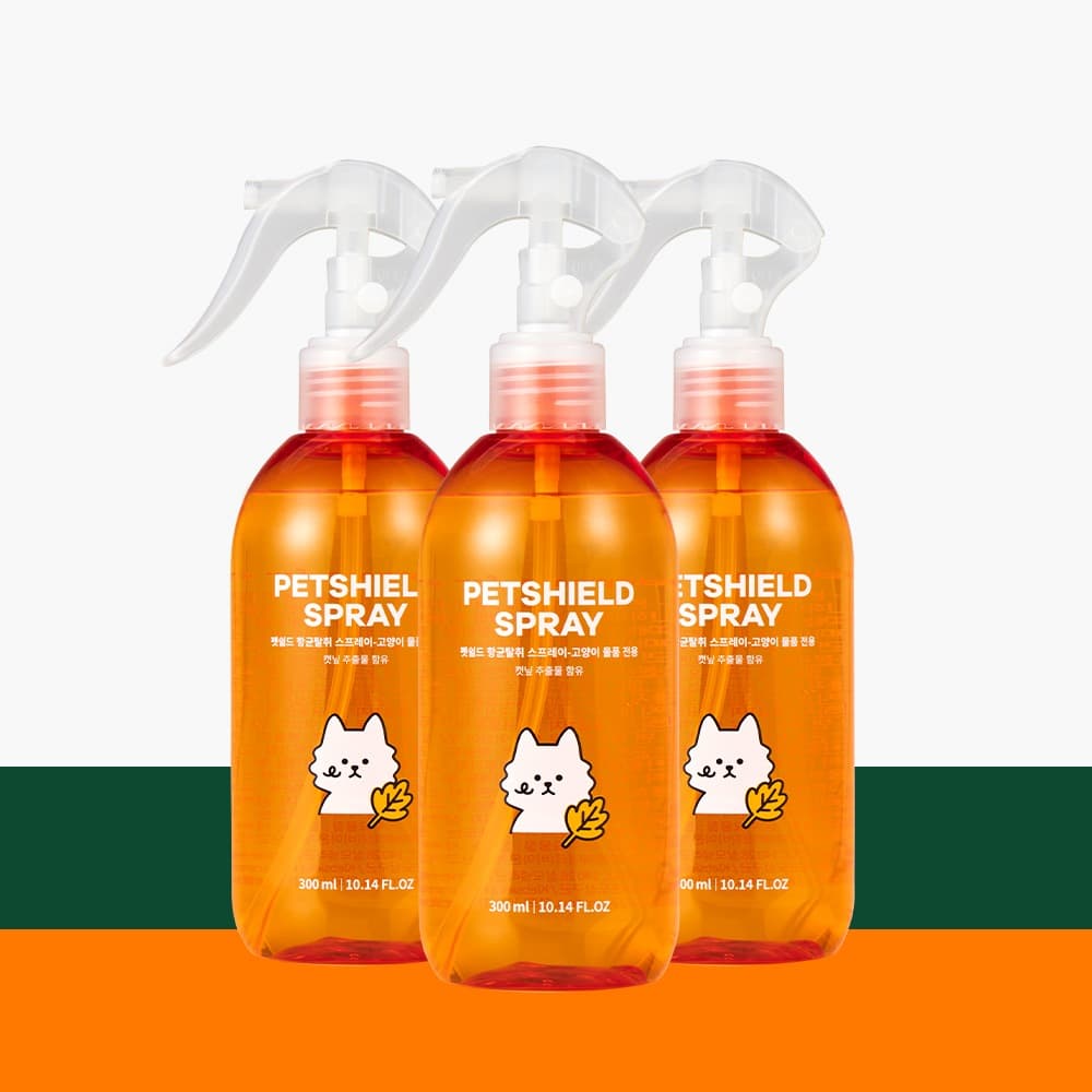 펫쉴드 항균 탈취 고양이 스프레이 본품 300ml x 3개 SET