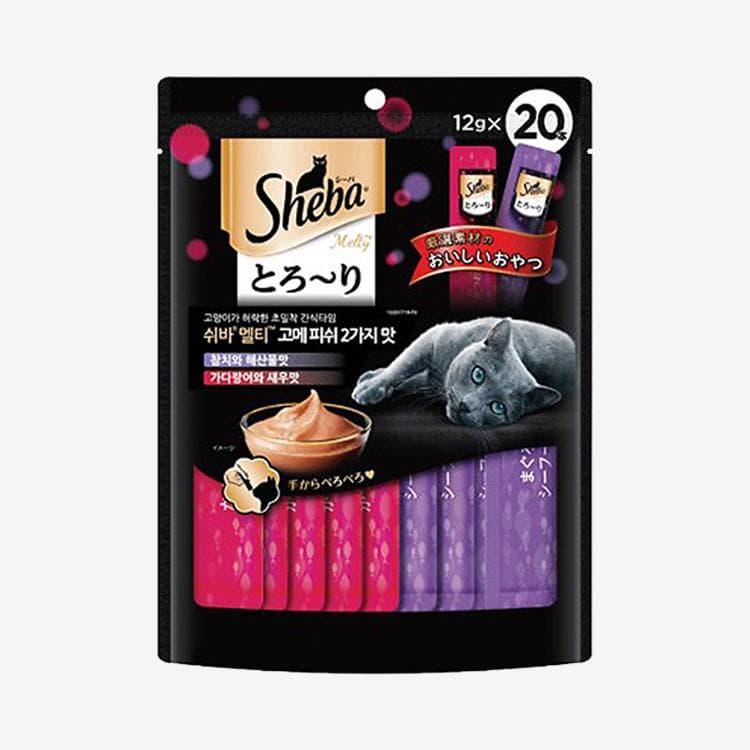 쉬바 캣 멜티 고메피쉬 2가지 맛 240g (20p)