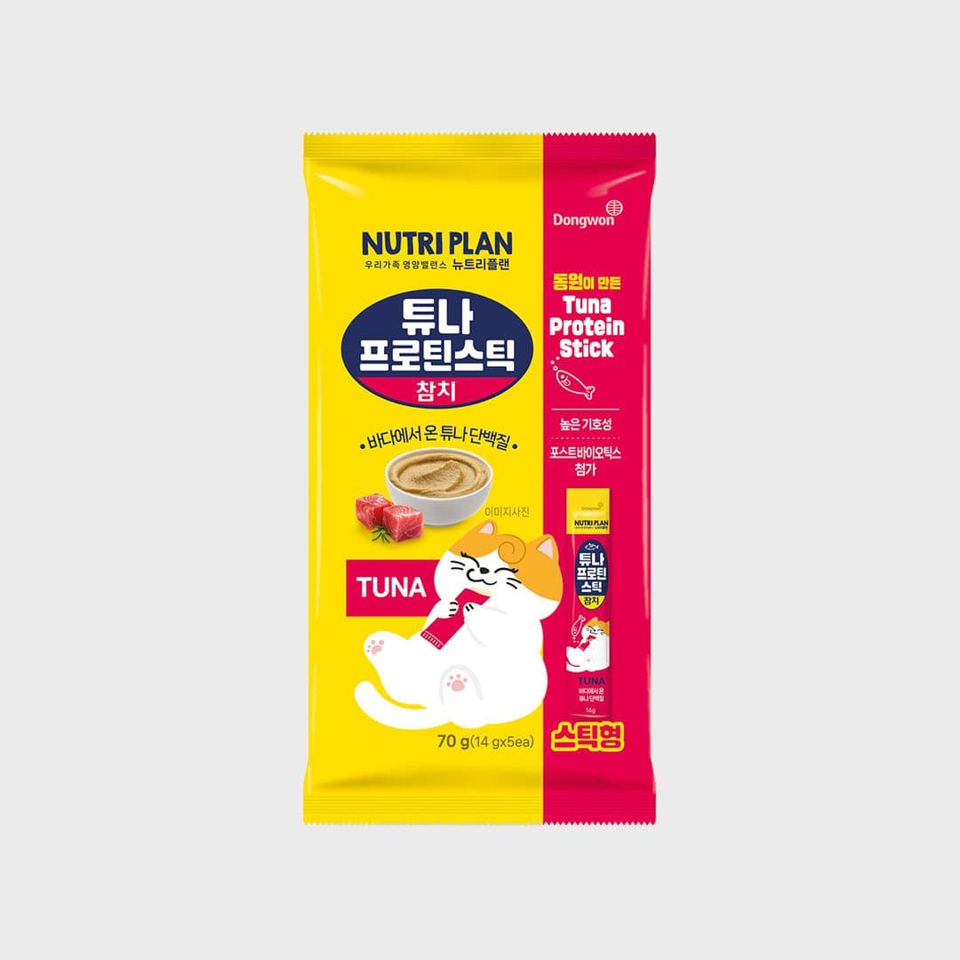뉴트리플랜 튜나프로틴스틱 참치 14g*5p