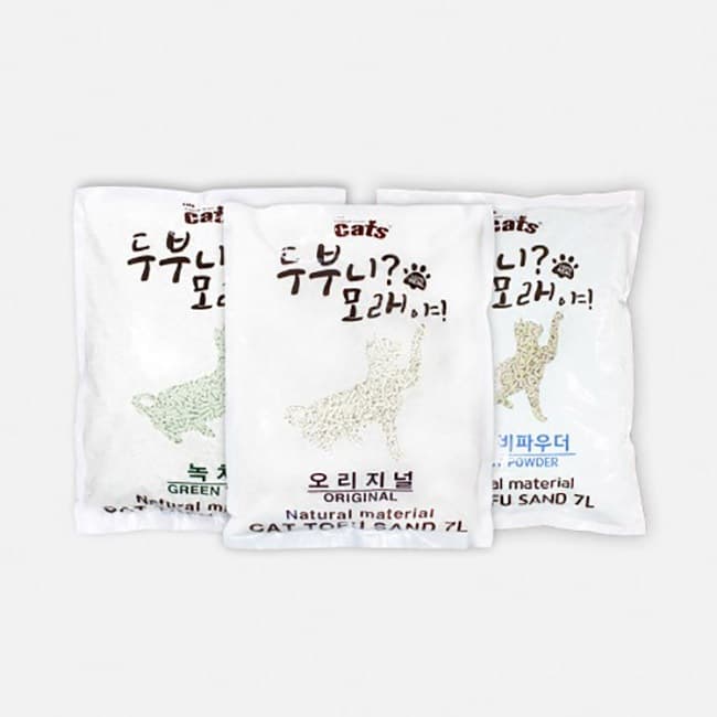 더캣츠 고양이 두부모래 7L 녹차 오리지널