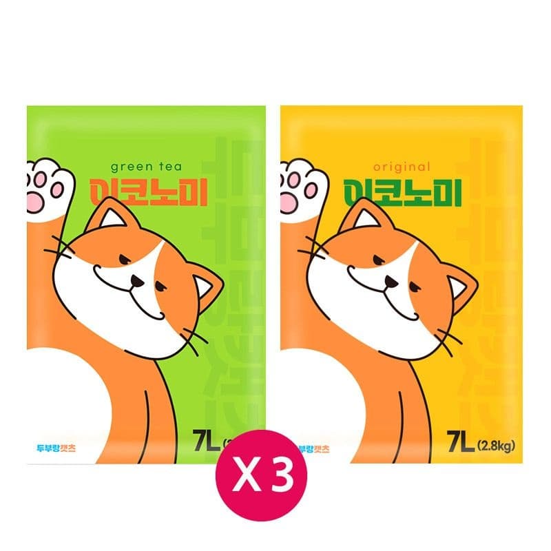 (현대Hmall) 고양이모래 두부랑 캣츠 7Lx3개 두부모래