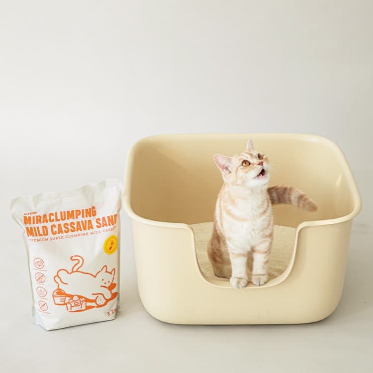바잇미 미라클럼핑 카사바 고양이 모래 3.2kg