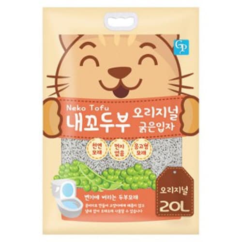 퀸펫 내꼬두부 굵은입자 20L- 오리지날 (고양이모래 대용량)