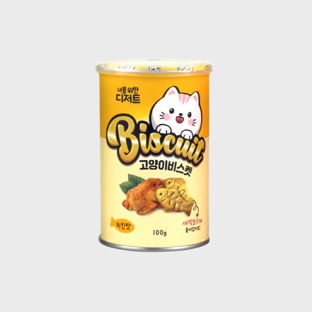 너를위한디저트 캣닢 비스켓 치킨 100g
