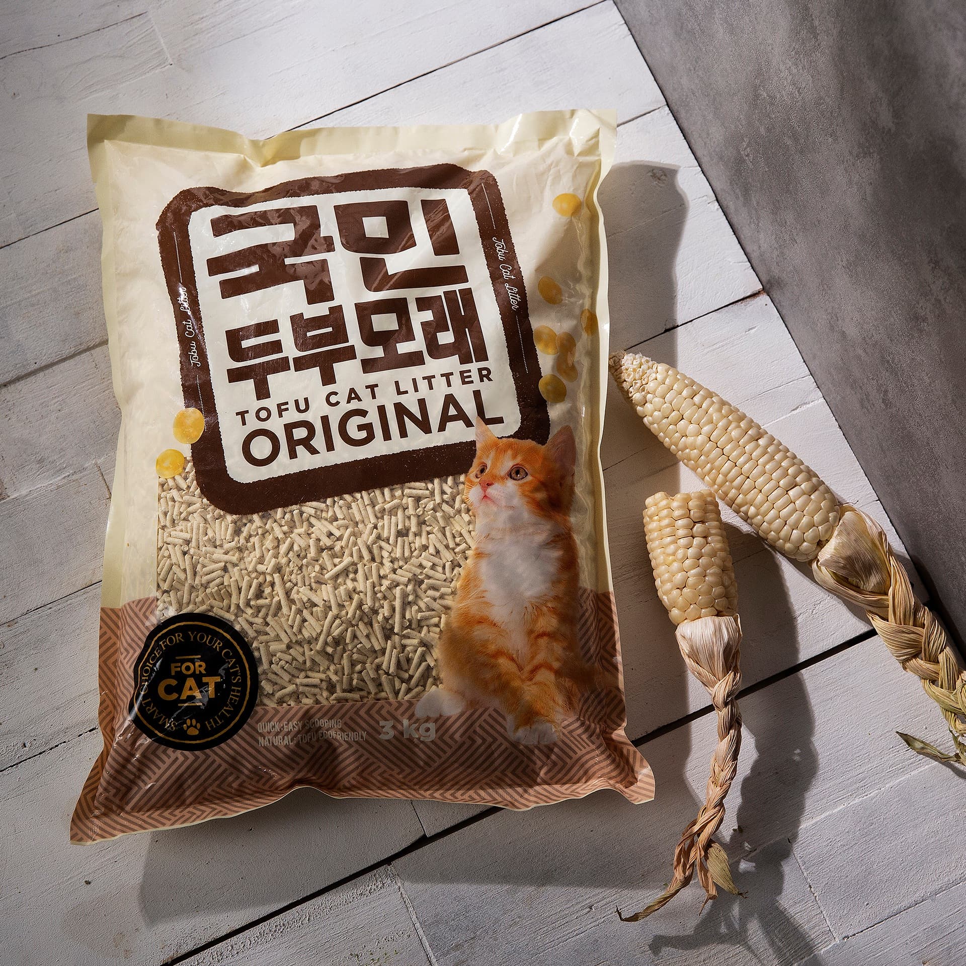 몰리스 고양이 두부모래 3kg (오리지널)