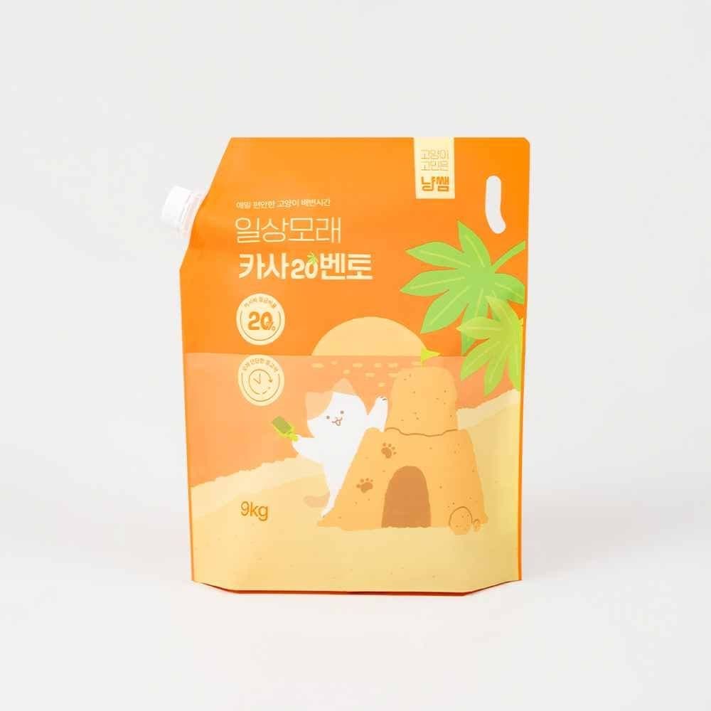 냥쌤 일상모래 카사20벤토 고양이 모래 대용량 9kg