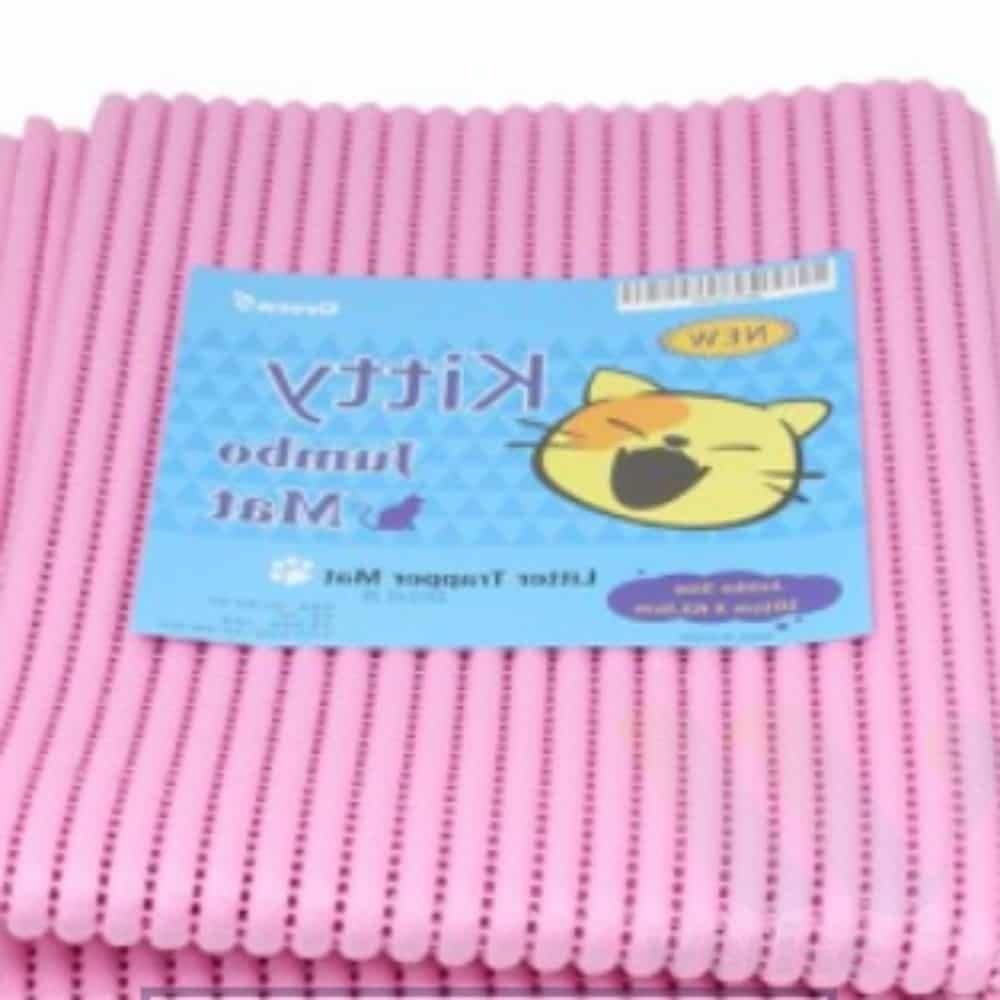 위라이즈 고양이 화장실 매트 (핑크) 고양이매트 고양이발판 고양이사막화매트 고양이모래발판 고양이발매트