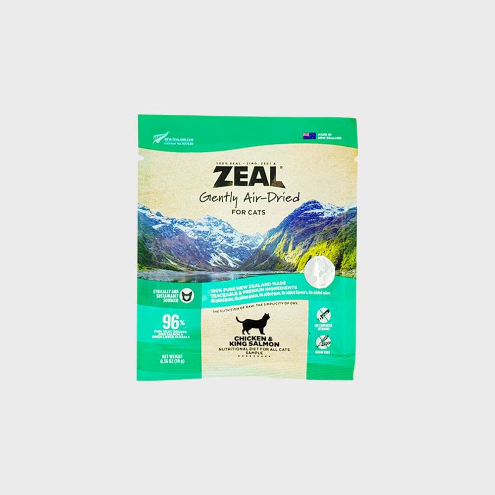 [사료샘플] ZEAL 캣 에어드라이사료 치킨&amp;연어 레시피 10g
