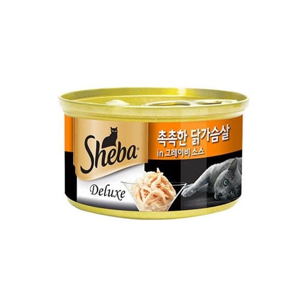 쉬바 고양이 간식 캔 닭가슴살 85g