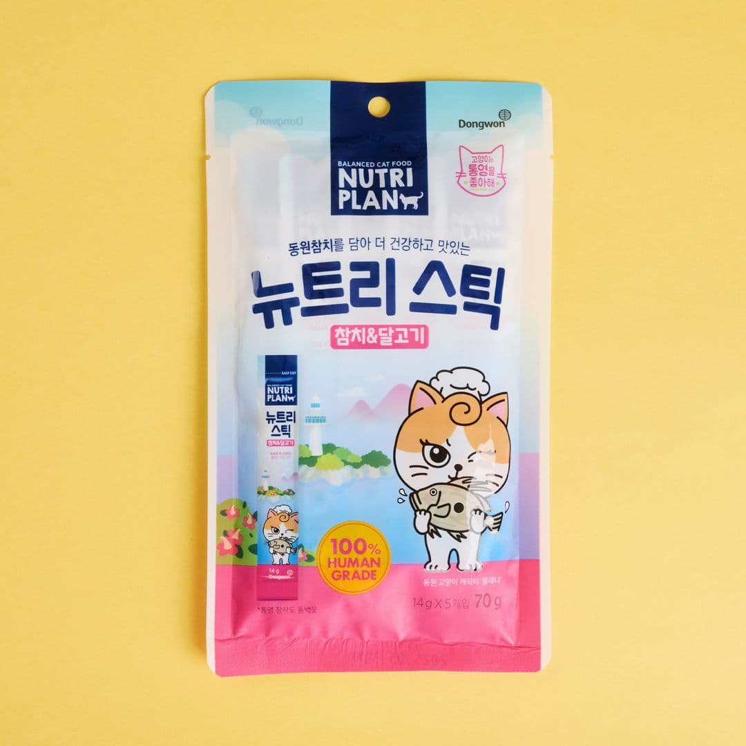 뉴트리플랜 뉴트리스틱 통영 참치&amp;달고기 14g*5p