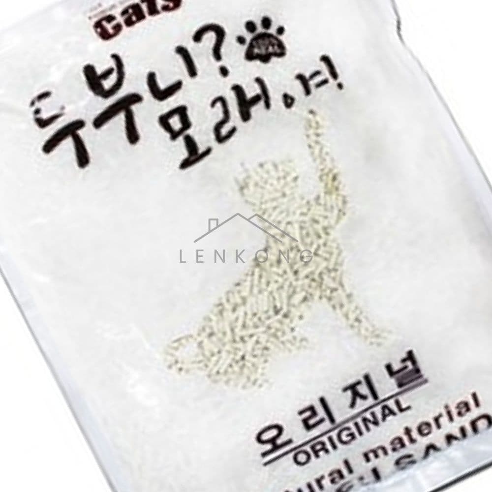 렌콩 고양이화장실모래 오리지널 7L 고양이두부모래대용량 고양이모래깔판 고양이두부모래
