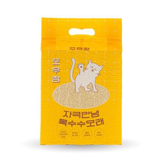 포우장 자극 안녕 천연  옥수수 고양이모래 7L