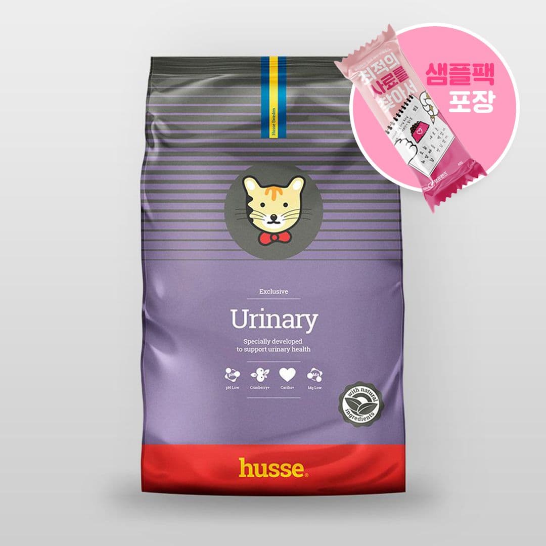 [사료샘플] 후새 캣 익스클루시브 유리너리 40g