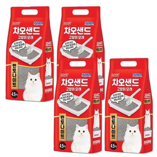 고양이모래 고양이 벤토나이트 모래 4.5kg 4P 탈취 화장실 샌드