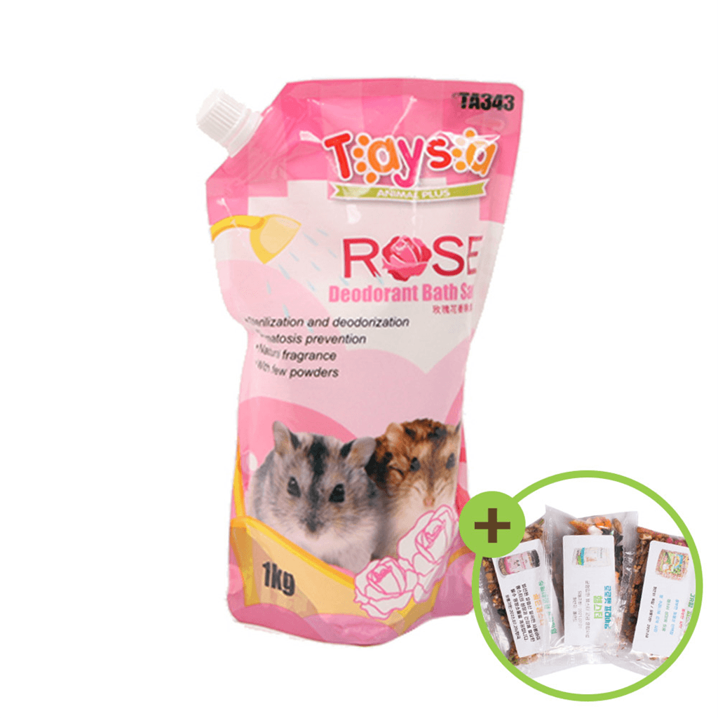 올펫몰 TAYSA 햄스터 목욕모래 장미향 1kg 항균탈취 화장실용