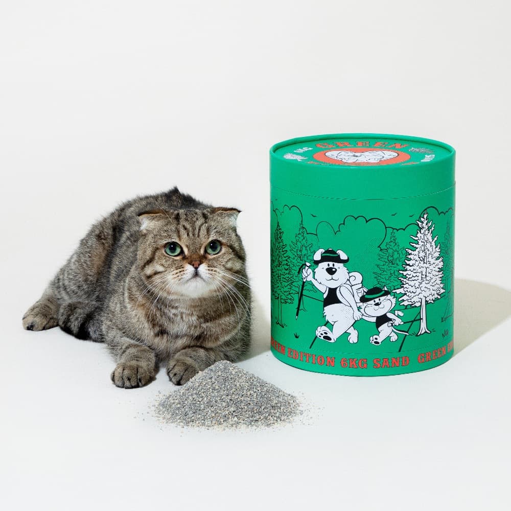 핏펫 보니코 그린에디션 고양이 모래 6kg (편백/벤토나이트/카사바 혼합)