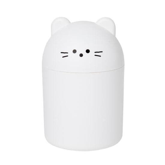 아트박스 고양이 휴지통 아이보리