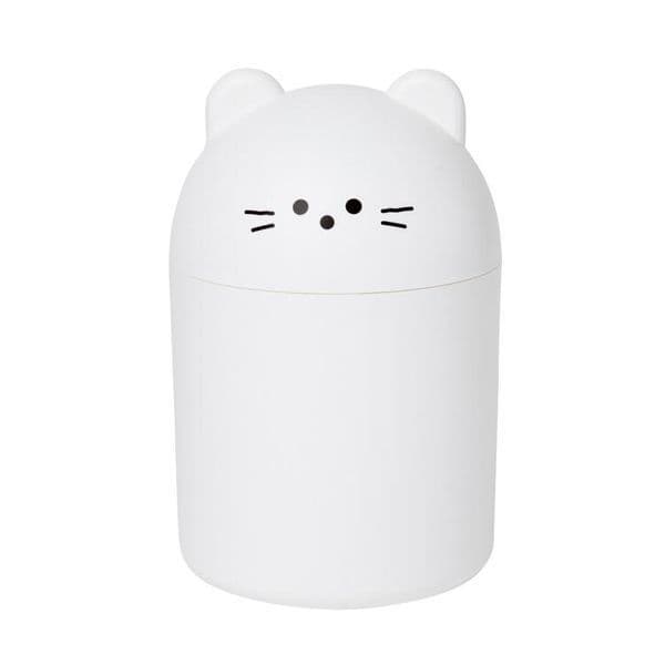 아트박스 고양이 휴지통 아이보리