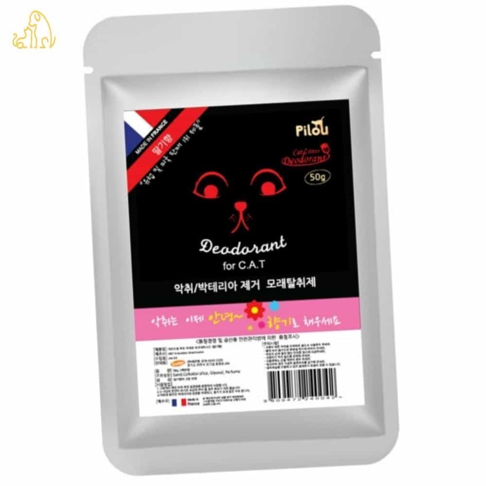PICK 고양이모래탈취제 딸기향 50G 고양이소변냄새제거 고양이냄새탈취제 고양이오줌냄새제거
