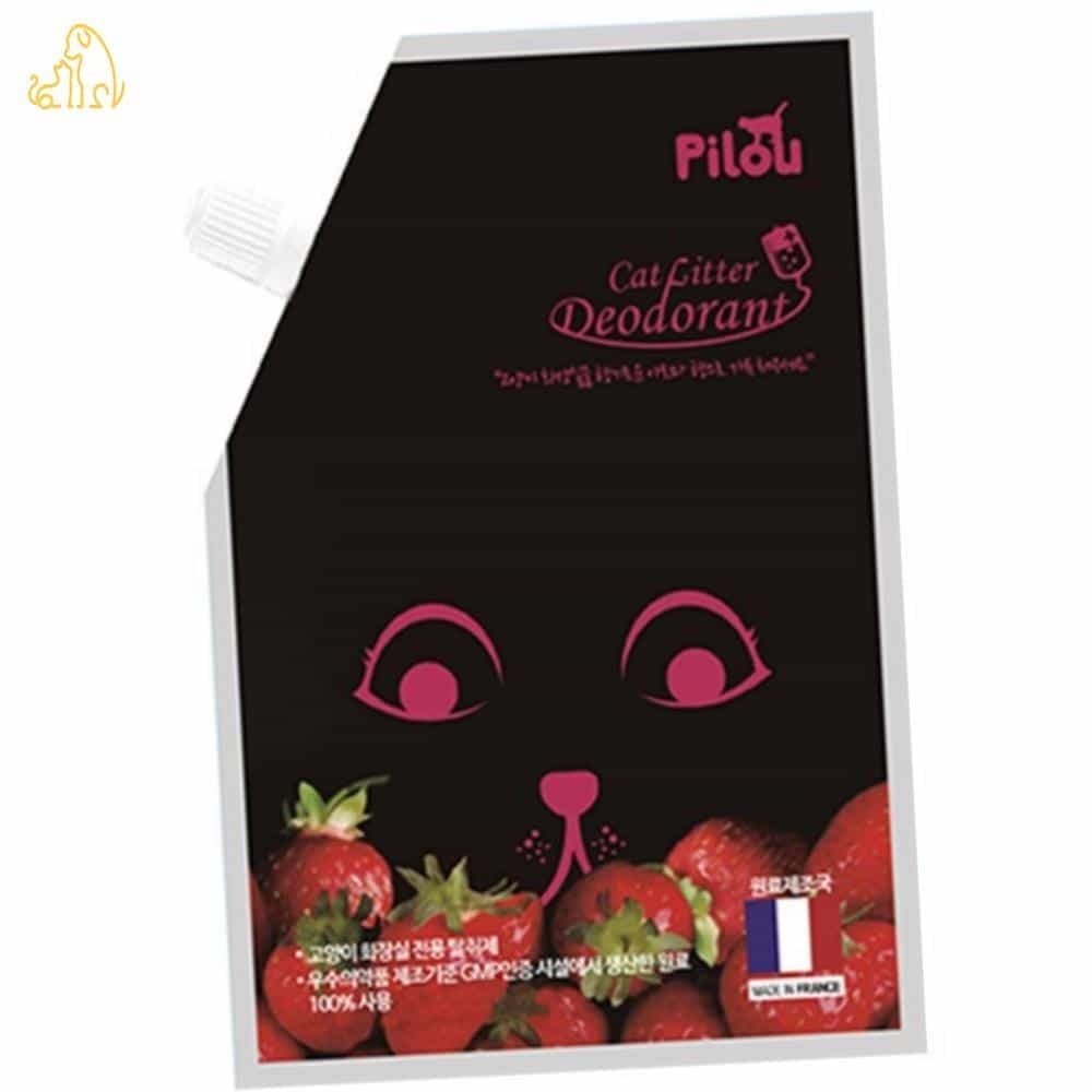 PICK 고양이모래탈취제 딸기향 300G 고양이오줌탈취제 고양이소변냄새제거 고양이탈취제