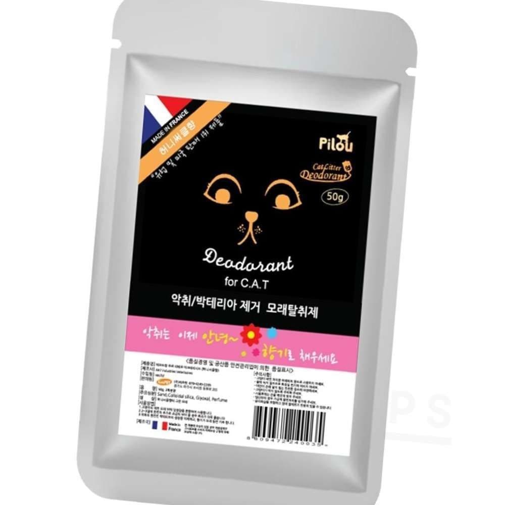 캣리터 데오드란트 허니써클 50G 고양이모래탈취제 배변탈취제 모래탈취제