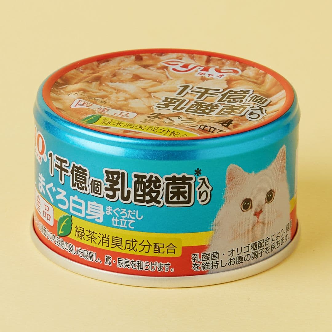 이나바 캣 차오1천억개 유산균 참치흰살&amp;참치육수 캔 85g