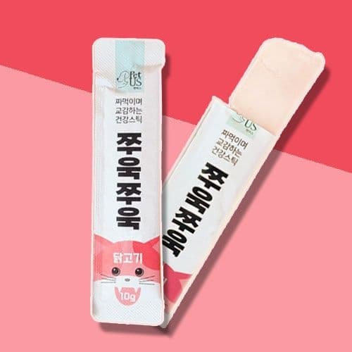 쭈욱쭈욱 닭고기 10g 짜먹는 고양이간식 고양이츄르